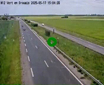 <h2>Webcam à hauteur de Vert-en-Drouais sur la N12, en périphérie de Dreux. Vue orientée vers Alençon</h2>