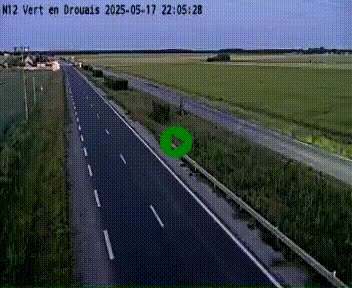 <h2>Webcam à hauteur de Vert-en-Drouais sur la N12, en périphérie de Dreux. Vue orientée vers Alençon</h2>