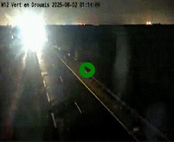 Webcam à hauteur de Vert-en-Drouais sur la N12, en périphérie de Dreux. Vue orientée vers Alençon