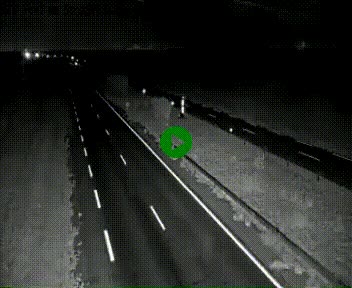 Webcam à hauteur de Vert-en-Drouais sur la N12, en périphérie de Dreux. Vue orientée vers Alençon