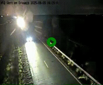 Webcam à hauteur de Vert-en-Drouais sur la N12, en périphérie de Dreux. Vue orientée vers Alençon