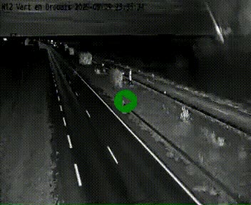 Webcam à hauteur de Vert-en-Drouais sur la N12, en périphérie de Dreux. Vue orientée vers Alençon