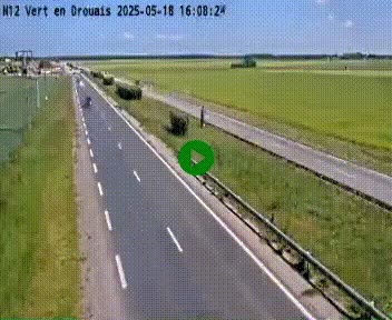 <h2>Webcam à hauteur de Vert-en-Drouais sur la N12, en périphérie de Dreux. Vue orientée vers Alençon</h2>