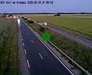 <h2>Webcam à hauteur de Vert-en-Drouais sur la N12, en périphérie de Dreux. Vue orientée vers Alençon</h2>