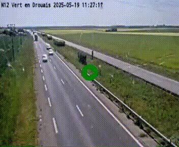 <h2>Webcam à hauteur de Vert-en-Drouais sur la N12, en périphérie de Dreux. Vue orientée vers Alençon</h2>