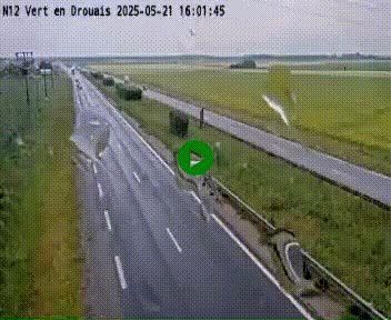 <h2>Webcam à hauteur de Vert-en-Drouais sur la N12, en périphérie de Dreux. Vue orientée vers Alençon</h2>