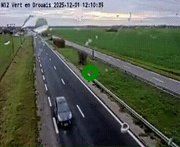 <h2>Webcam à hauteur de Vert-en-Drouais sur la N12, en périphérie de Dreux. Vue orientée vers Alençon</h2>