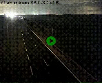 <h2>Webcam à hauteur de Vert-en-Drouais sur la N12, en périphérie de Dreux. Vue orientée vers Alençon</h2>