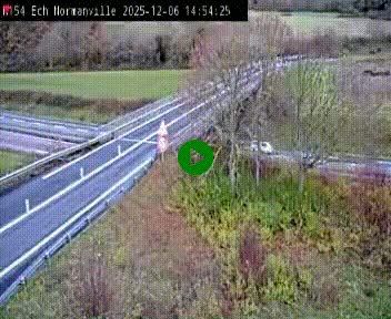 <h2>Webcam à hauteur du Leclerc Normanville sur la N154. Vue orientée vers Rouen</h2>