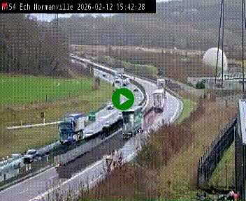 <h2>Webcam à hauteur du Leclerc Normanville sur la N154. Vue orientée vers Rouen</h2>