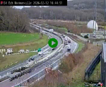 <h2>Webcam à hauteur du Leclerc Normanville sur la N154. Vue orientée vers Rouen</h2>