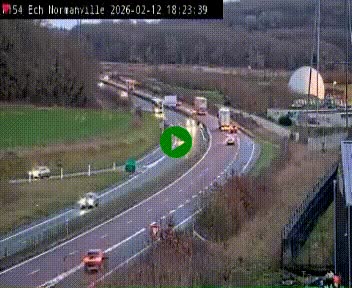 <h2>Webcam à hauteur du Leclerc Normanville sur la N154. Vue orientée vers Rouen</h2>