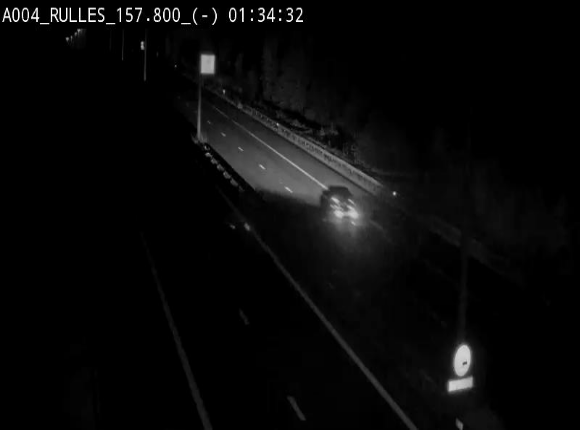 <h2>Webcam à Marbehan sur l'E411 à hauteur de la sortie 28a Rulles. Vue orientée vers Bruxelles</h2>
