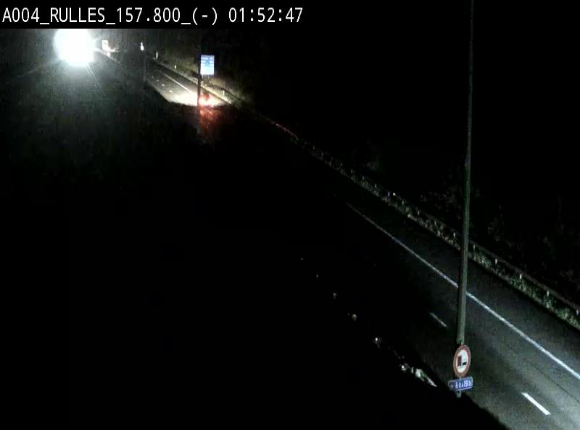 <h2>Webcam à Marbehan sur l'E411 à hauteur de la sortie 28a Rulles. Vue orientée vers Bruxelles</h2>