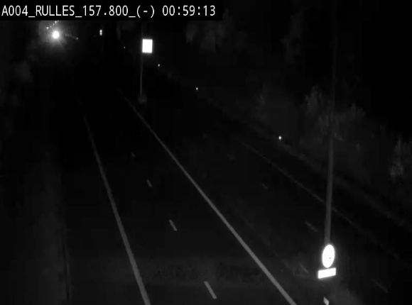 <h2>Webcam à Marbehan sur l'E411 à hauteur de la sortie 28a Rulles. Vue orientée vers Bruxelles</h2>