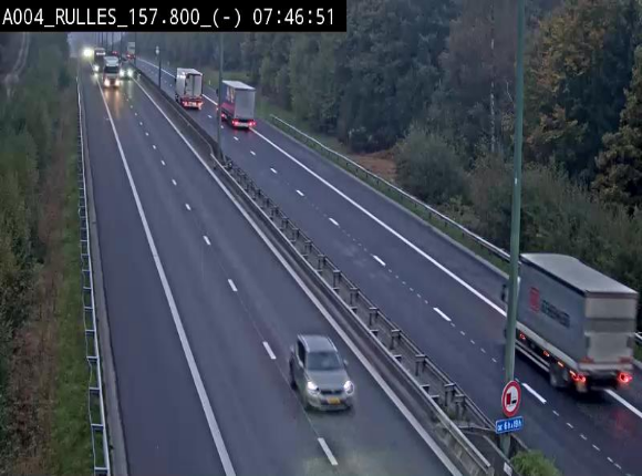 <h2>Webcam à Marbehan sur l'E411 à hauteur de la sortie 28a Rulles. Vue orientée vers Bruxelles</h2>