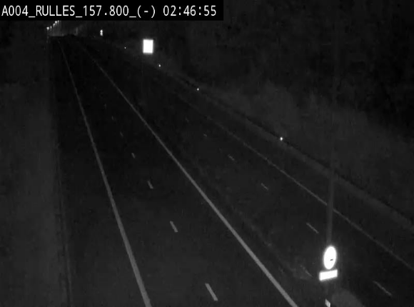 <h2>Webcam à Marbehan sur l'E411 à hauteur de la sortie 28a Rulles. Vue orientée vers Bruxelles</h2>