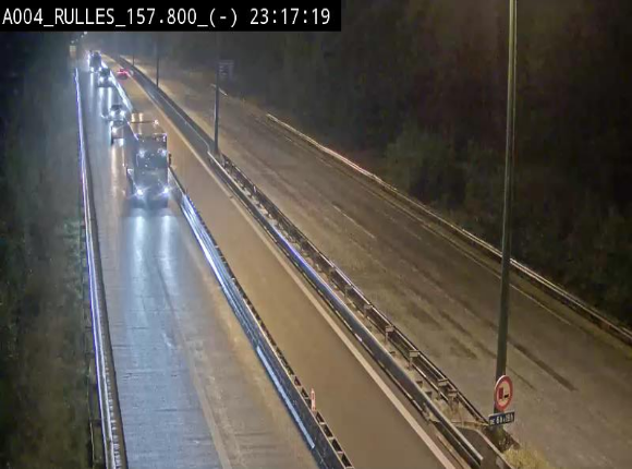 <h2>Webcam à Marbehan sur l'E411 à hauteur de la sortie 28a Rulles. Vue orientée vers Bruxelles</h2>