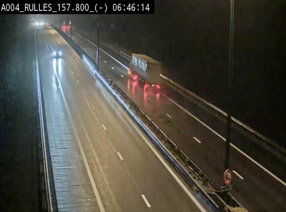 <h2>Webcam à Marbehan sur l'E411 à hauteur de la sortie 28a Rulles. Vue orientée vers Bruxelles</h2>