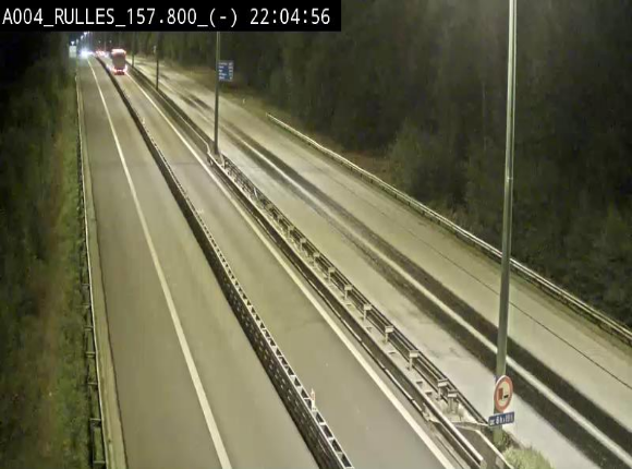 <h2>Webcam à Marbehan sur l'E411 à hauteur de la sortie 28a Rulles. Vue orientée vers Bruxelles</h2>