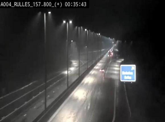 <h2>Webcam à hauteur de la sortie 28a donnant sur la P7 menant à Rulles. Vue orientée vers Luxembourg</h2>