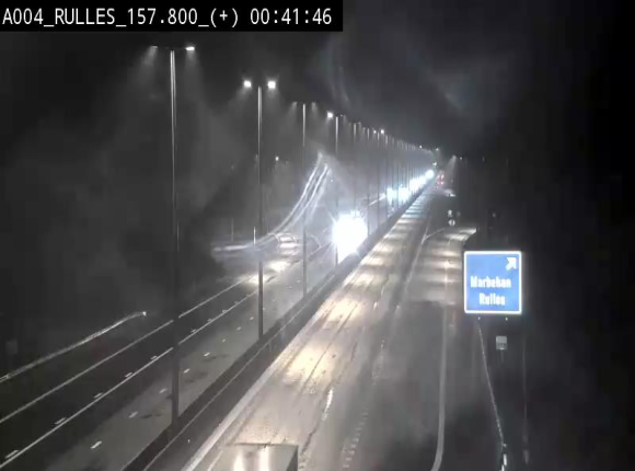 <h2>Webcam à hauteur de la sortie 28a donnant sur la P7 menant à Rulles. Vue orientée vers Luxembourg</h2>
