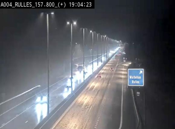 <h2>Webcam à hauteur de la sortie 28a donnant sur la P7 menant à Rulles. Vue orientée vers Luxembourg</h2>