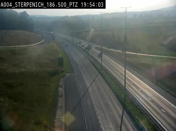 <h2>Webcam E411 à Sterpenich en Belgique près de la frontière du Luxembourg. Vue orientée vers Bruxelles</h2>