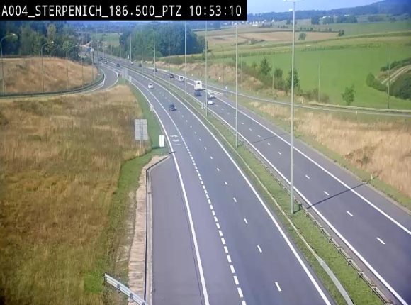 <h2>Webcam E411 à Sterpenich en Belgique près de la frontière du Luxembourg. Vue orientée vers Bruxelles</h2>