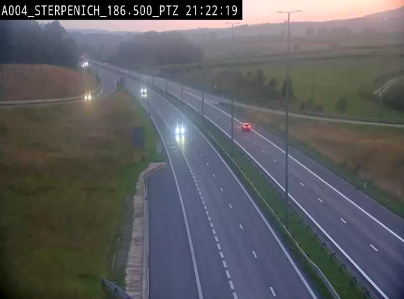<h2>Webcam E411 à Sterpenich en Belgique près de la frontière du Luxembourg. Vue orientée vers Bruxelles</h2>