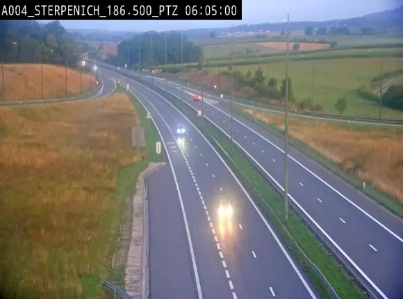 <h2>Webcam E411 à Sterpenich en Belgique près de la frontière du Luxembourg. Vue orientée vers Bruxelles</h2>
