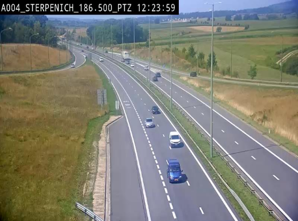 <h2>Webcam E411 à Sterpenich en Belgique près de la frontière du Luxembourg. Vue orientée vers Bruxelles</h2>