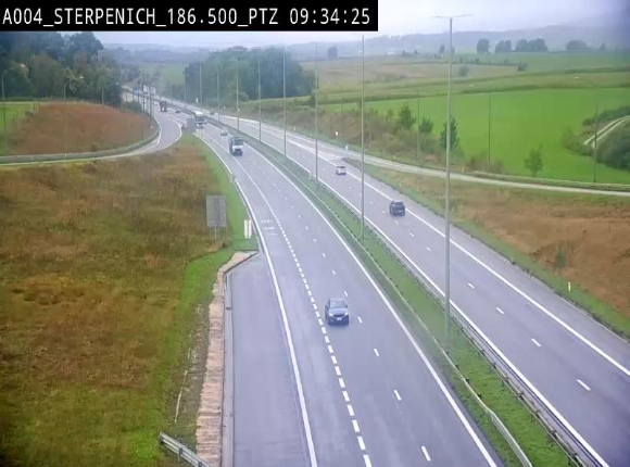<h2>Webcam E411 à Sterpenich en Belgique près de la frontière du Luxembourg. Vue orientée vers Bruxelles</h2>