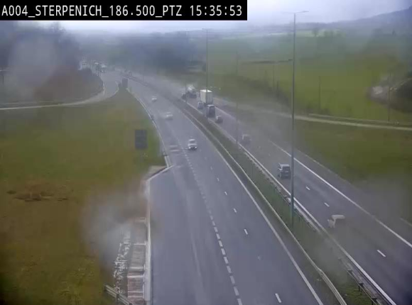 <h2>Webcam E411 à Sterpenich en Belgique près de la frontière du Luxembourg. Vue orientée vers Bruxelles</h2>