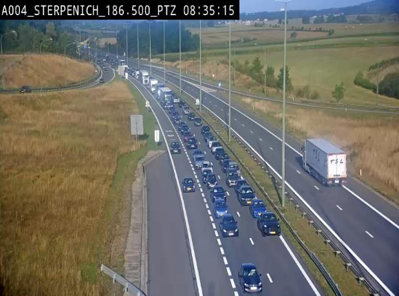 <h2>Webcam E411 à Sterpenich en Belgique près de la frontière du Luxembourg. Vue orientée vers Bruxelles</h2>