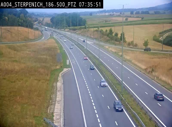 <h2>Webcam E411 à Sterpenich en Belgique près de la frontière du Luxembourg. Vue orientée vers Bruxelles</h2>