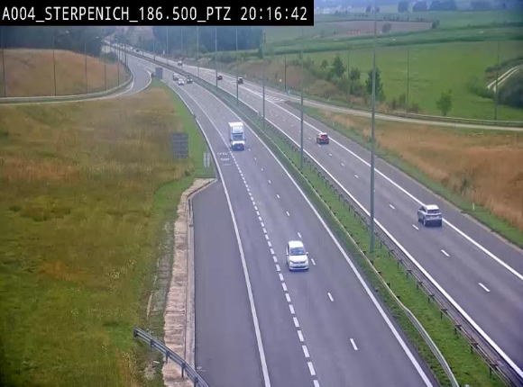 <h2>Webcam E411 à Sterpenich en Belgique près de la frontière du Luxembourg. Vue orientée vers Bruxelles</h2>