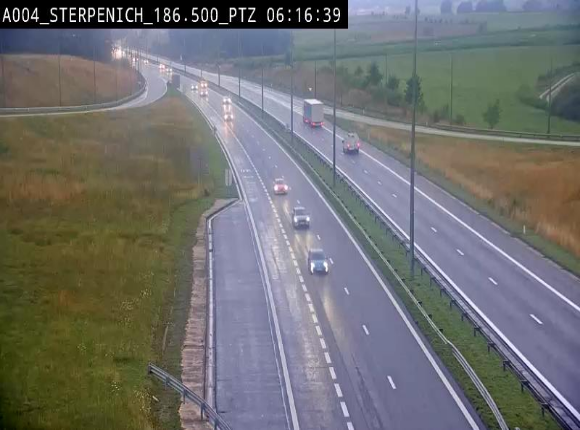 <h2>Webcam E411 à Sterpenich en Belgique près de la frontière du Luxembourg. Vue orientée vers Bruxelles</h2>