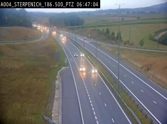 <h2>Webcam E411 à Sterpenich en Belgique près de la frontière du Luxembourg. Vue orientée vers Bruxelles</h2>