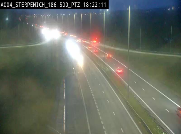 <h2>Webcam E411 à Sterpenich en Belgique près de la frontière du Luxembourg. Vue orientée vers Bruxelles</h2>