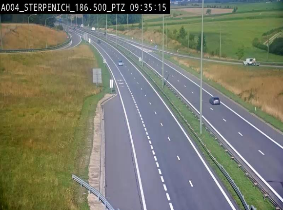 <h2>Webcam E411 à Sterpenich en Belgique près de la frontière du Luxembourg. Vue orientée vers Bruxelles</h2>