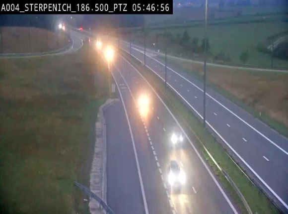 <h2>Webcam E411 à Sterpenich en Belgique près de la frontière du Luxembourg. Vue orientée vers Bruxelles</h2>