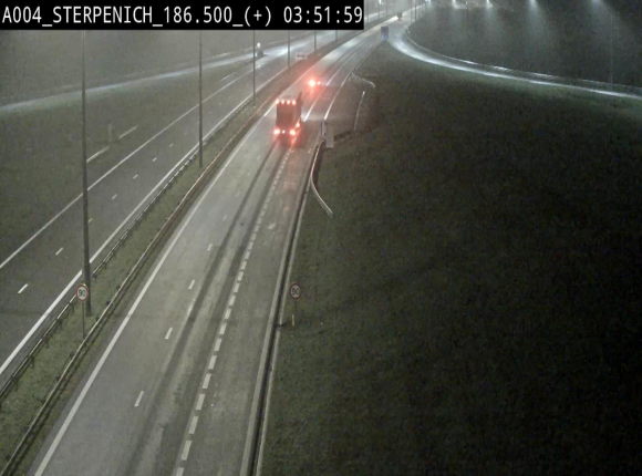 Webcam E411 à Sterpenich en Belgique. Vue orientée vers la frontière luxembourgeoise