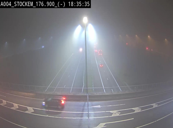<h2>Webcam à hauteur de la sortie 30 Fouches - Stockem sur l'E411, menant sur la N83. Vue orientée vers Namur</h2>