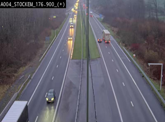 <h2>Webcam au-dessus de l'E411 sur la N83 à hauteur de la sortie Stockem. Vue orientée vers Arlon</h2>