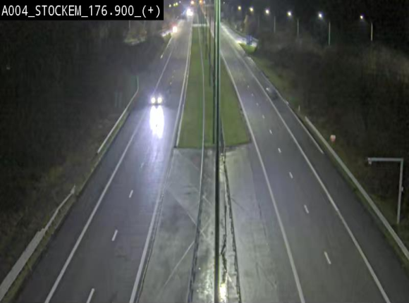 <h2>Webcam au-dessus de l'E411 sur la N83 à hauteur de la sortie Stockem. Vue orientée vers Arlon</h2>