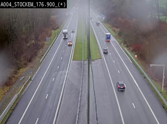 <h2>Webcam au-dessus de l'E411 sur la N83 à hauteur de la sortie Stockem. Vue orientée vers Arlon</h2>