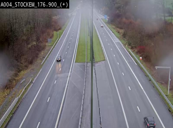 <h2>Webcam au-dessus de l'E411 sur la N83 à hauteur de la sortie Stockem. Vue orientée vers Arlon</h2>