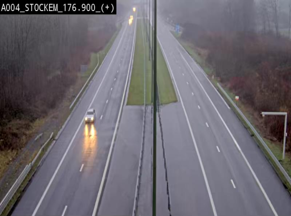 <h2>Webcam au-dessus de l'E411 sur la N83 à hauteur de la sortie Stockem. Vue orientée vers Arlon</h2>