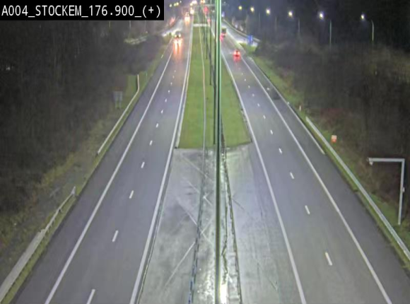 <h2>Webcam au-dessus de l'E411 sur la N83 à hauteur de la sortie Stockem. Vue orientée vers Arlon</h2>